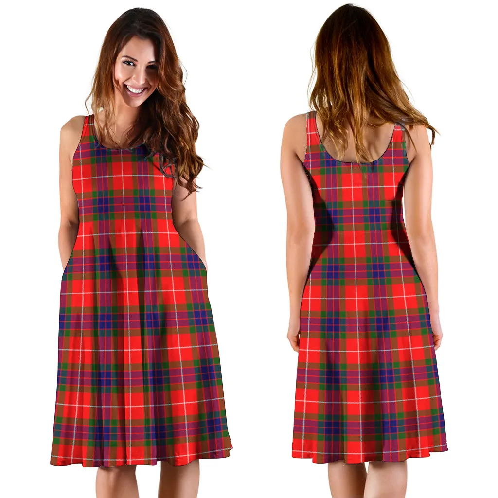 Abernethy Tartan Sleeveless Midi Womens Dress