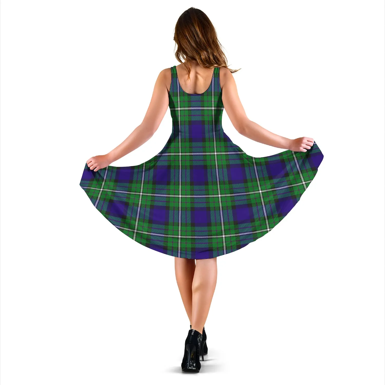 Alexander Tartan Sleeveless Midi Womens Dress