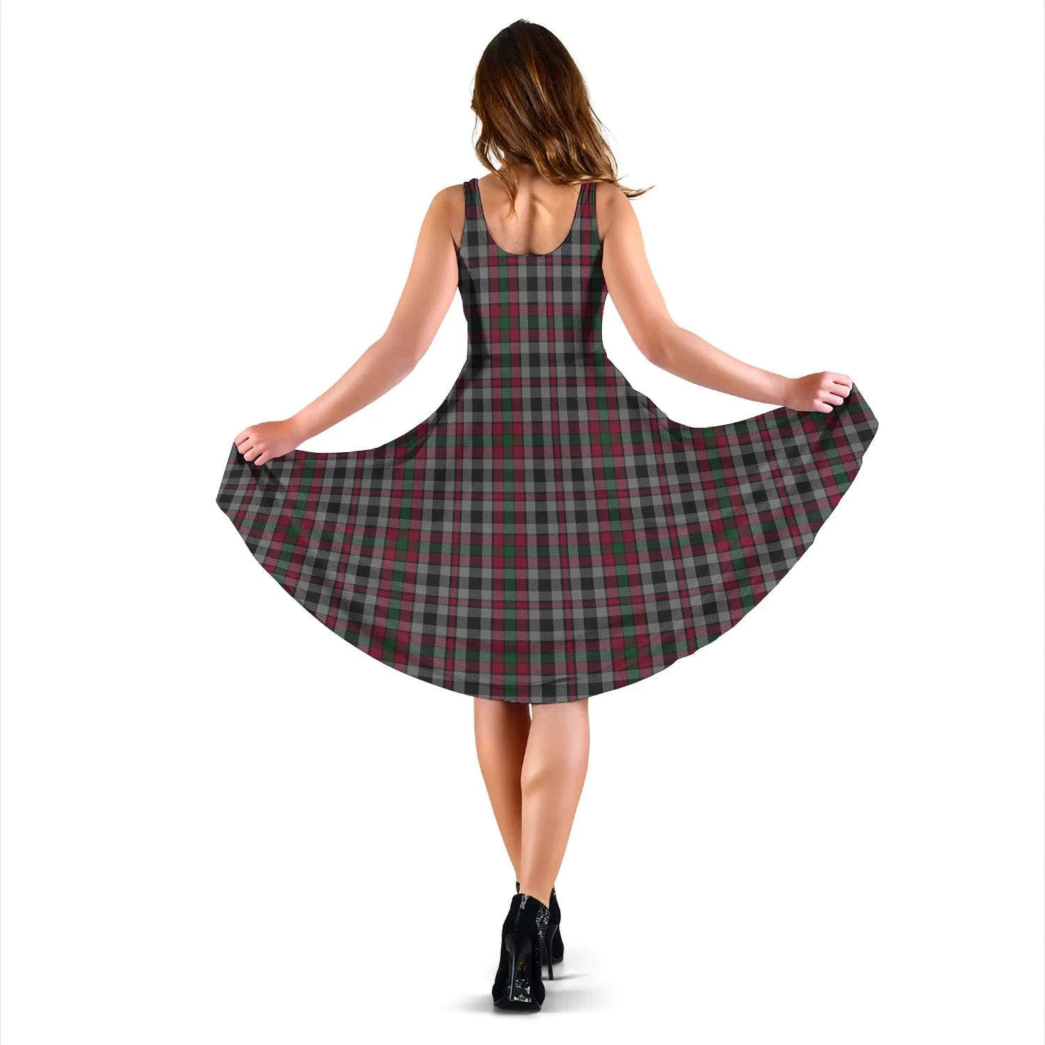 Borthwick Tartan Sleeveless Midi Womens Dress