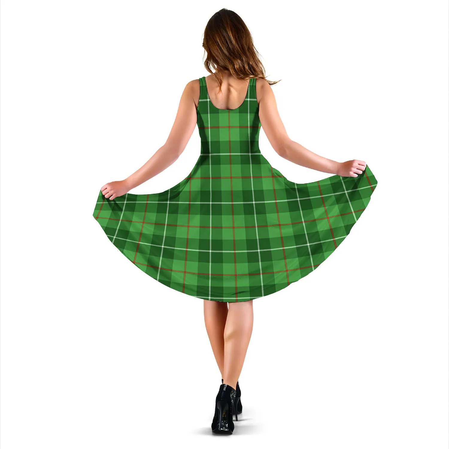 Boyle Tartan Sleeveless Midi Womens Dress