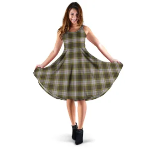 Buchanan Dress Tartan Sleeveless Midi Womens Dress