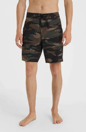 Hyperfreak Heat Camo 19" Boardshorts | Green Heat Camo