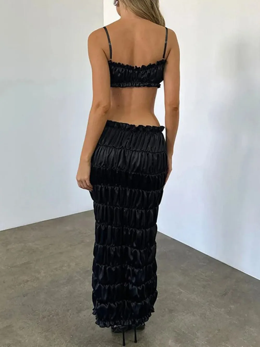 Jessica Strapless Crop Top & Maxi Skirt