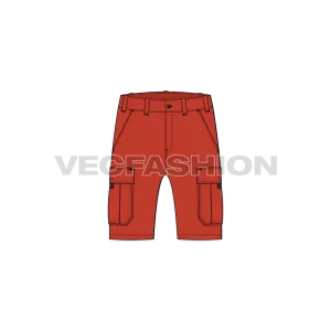 Mens Cargo Shorts Mid Thigh Length