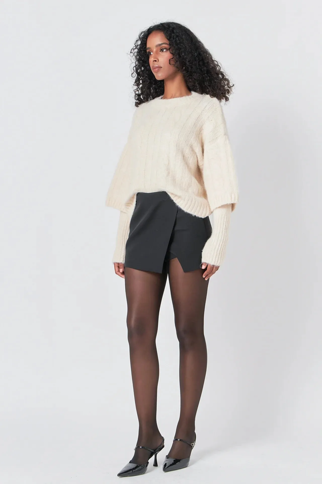 Mindy Asymmetric Skort