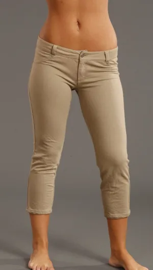 So Low Jegging Legging Pocket Pant in Khaki