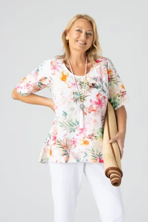 Tigerlilly Short Sleeve Cotton Swing Shirt