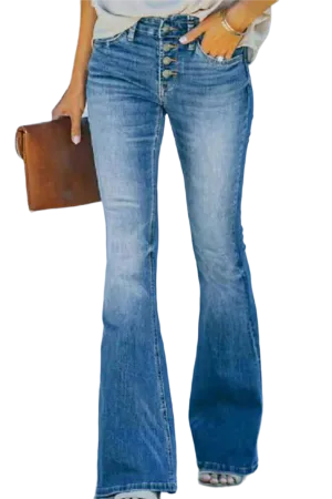 Wide Leg Long Jeans