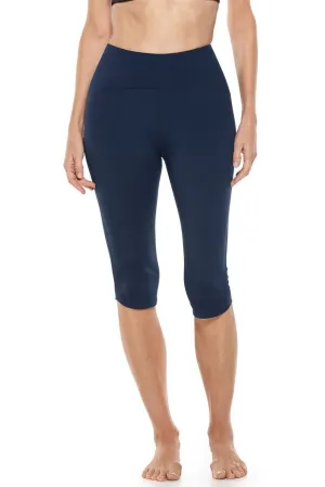 Women's Tulip Swim Capris  |  Navy